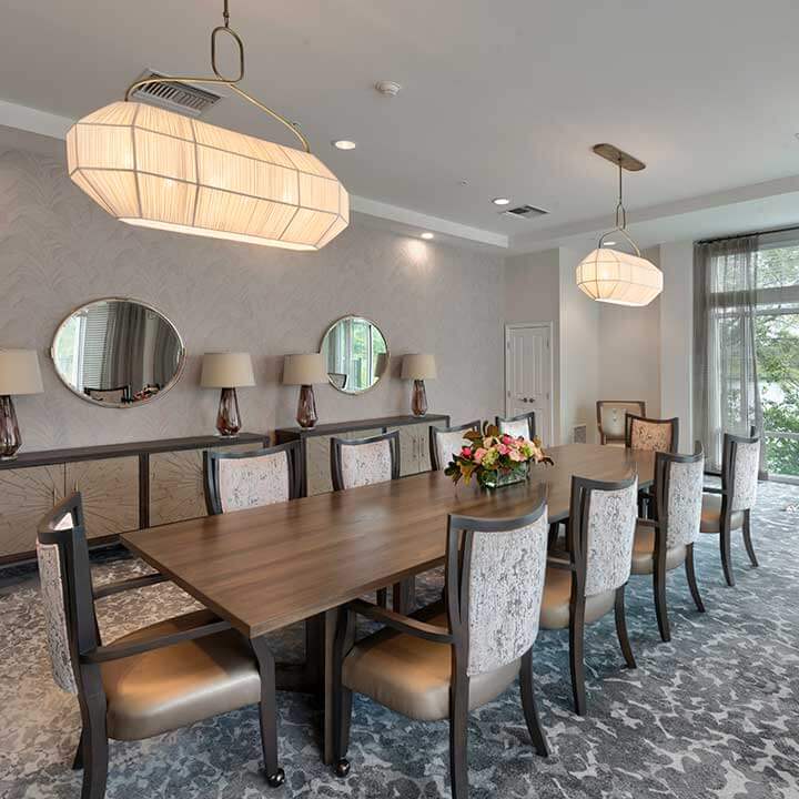 Heartis Venice private dining room with long table and seating for ten